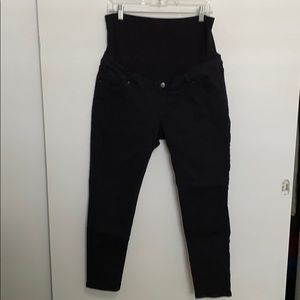 Topshop Materinty black skinny jeans